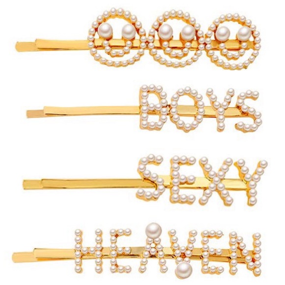 Pearl Hair Clips - Picture 3 of 5